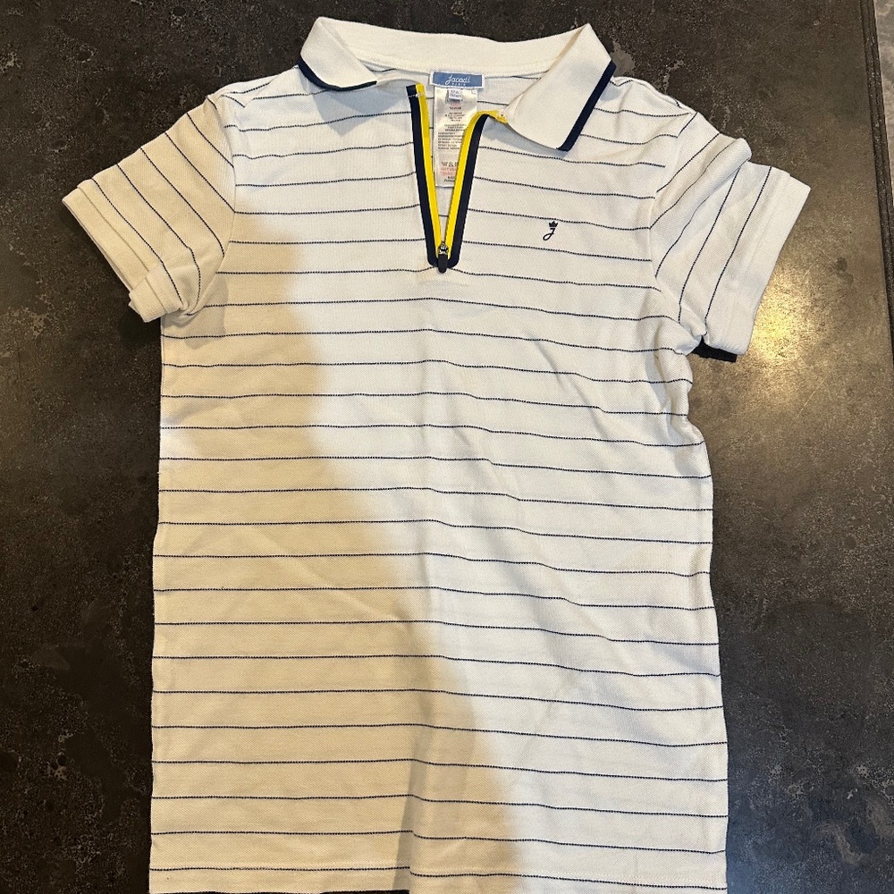 NWOT Jacadi boys polo shirt 12